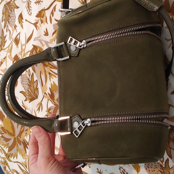 Zadig and Voltaire green suede bowling bag, small - Picture 3 of 8